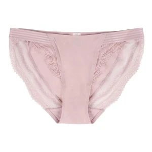 Briefs de roba interior de punt de color rosa